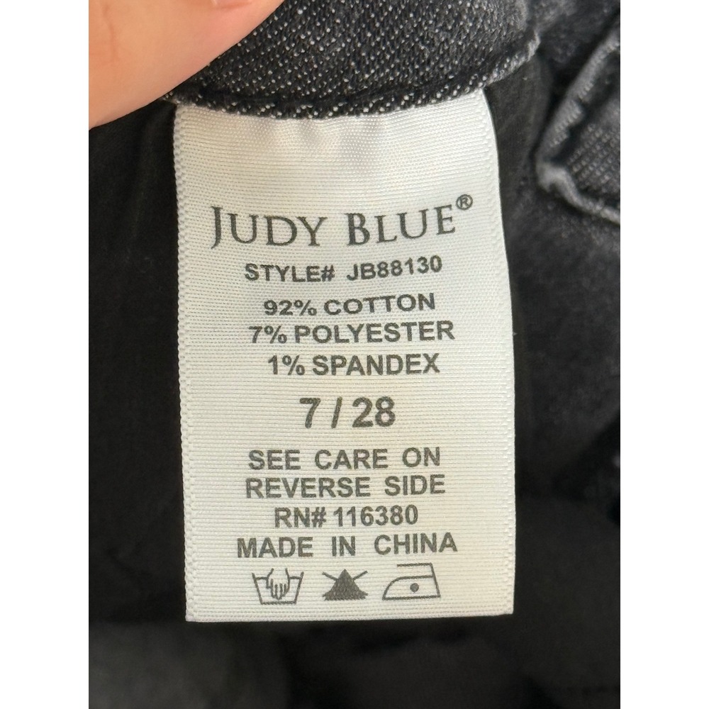 Judy Blue Boyfriend Jeans Size 7/28 Gray Wash Denim Cuffed Ankle Casual JB88130 - Picture 10 of 14